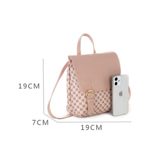 YQY #6650 Fashion trend Korean women printed backpack Sling bag (9)