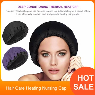 PortableHair Care Heating Nursing Cap Deep Conditioning Thermal Heat Cap Microwavable Heated Cap