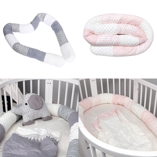 250cm Newborn Crib Cot Fence Safety Protector Cushion Baby Bed Bumper Bedding hot
