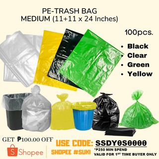 MEDIUM Garbage bag/Trash bag 100PCS
