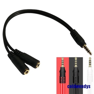 3.5mm Jack Video Audio Cable Headphone Mic Audio Splitter Aux Extension Adapter