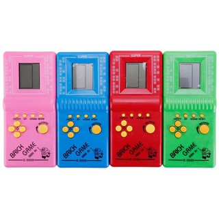 ❉✇☒Retro Classic Childhood Tetris Handheld Game Players LCD Electronic Games Toys Game Console Riddl
