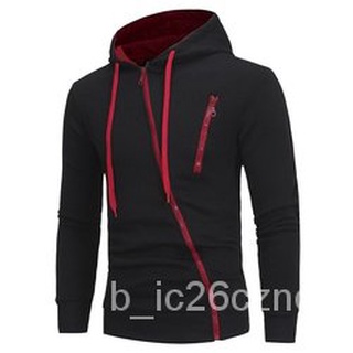 High-quality Men's Personality Hooded Sweatshirt Sports Pullover XL Hooded Jacket Zipper Coat CRrl1 (6)