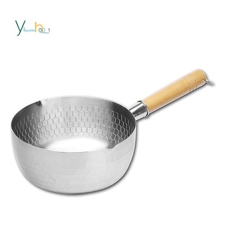 Japanese Pan Non-Stick Pan Noodle Pot Kitchen Accessories Milk Pot Wooden Handle Pot Tableware Pan Home Cooking Tools