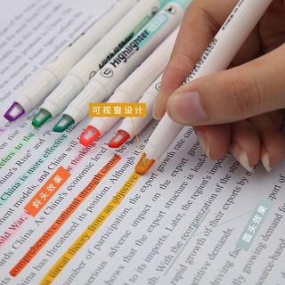 Beifa Stationery Korean Creative Visual Window Design Creative Student Fluorescent Pen6Fluorescent Pen Set Wholesale