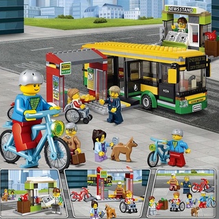 Lego Compatible Lego Building Blocks Toy City Bus Stop Compatible Lego