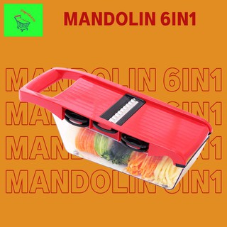 New Professional 6 IN 1 Mandolin Slicer Multi-Function Fruit and Vegetable Cutter Chopper