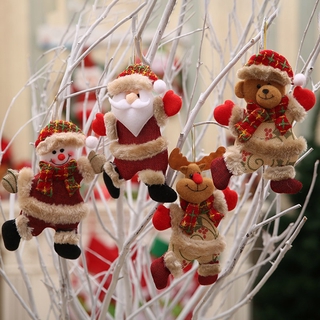(1 piece) Christmas Tree Decorations New Year Holiday Santa Claus ornaments snowman elk