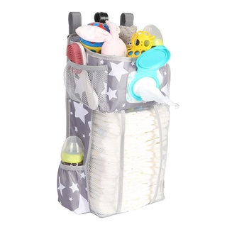 Baby Bed Organizer Hanging Bags Multifunctional Newborn Crib Diaper Storage Bags Baby Bed Removable