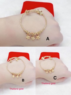 [YH] Thai gold Plated kids bracelet (4)