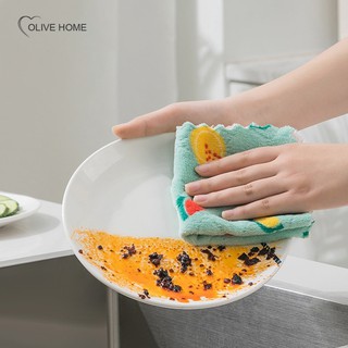 Anti-Grease Wiping Rags Kitchen Efficient Super Absorbent Microfiber Cleaning Cloth Home Washing Dish Kitchen Cleaning Towel