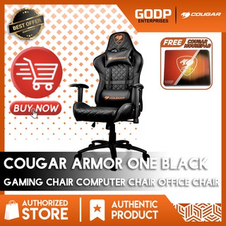 [ COUGAR ] ARMOR ONE BLACK Gaming Chair Computer Chair Office Chair High-Comfortable Chair Seat