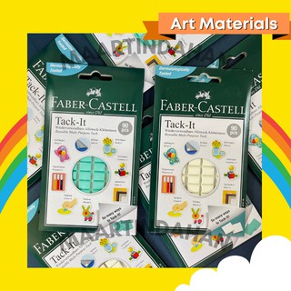 Faber Castell Tack - It 90pcs (Pack Of 50gm) 2 Color Variants White / Green Blue