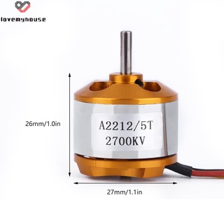 Aircraft 2700KV Outrunner Brushless Motor A 2212 / 5T NEW Colorway