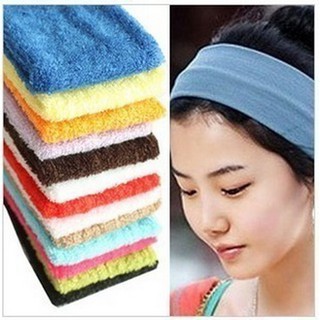Candy-colored Korean Hair Band Sweat-absorbent Yoga Sports Fitness Running Hair Band Elastic Band