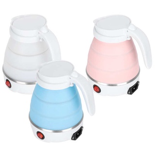 600ml Electric Kettle Foldable Silicone Water Boiler Kettles Portable Travel Coffee Milk Heated Teap