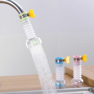 360 ° Rotating Telescopic Water Filter Water-saving Device Faucet Booster spraying evenly saving water 4.6*10cm