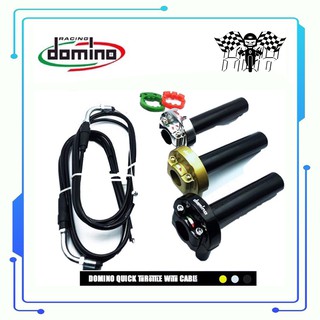 Domino Quick Throttle Universal Motor with 2 PCS Cable free sticker from Italy all FI/stock carb (1)