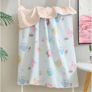 COD 110*150cm Ready stock 6 layers cotton Newborn Baby Muslin Swaddle Soft Blanket Kain Bedung Kain Selimut towel Lampin