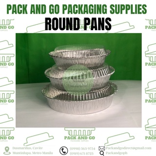 Aluminum Round Pans with plastic lid (10)