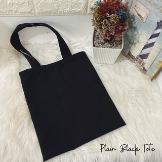 bag for men๑☁✇Plain Black Oxford Tote Bag High Quality C