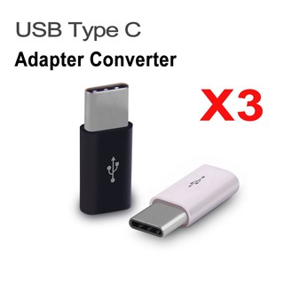 3pcs USB Type-C to Micro USB 3.1 Converter USB-C Adapter