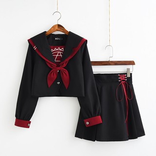 1 Set Cosplay Magic Sailor JK Uniforms Lolita Dress Pleated Skirt & Tops