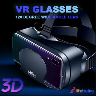 VRG Pro 3D VR Glasses Virtual Reality Full Screen Visual Wide-Angle VR Glasses For 5 To 7 inch Smartphone Devices LIFETURING
