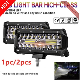 jiaodon66 7 inch 400W LED Work Light Bar Flood Spot Beam Offroad 4WD SUV Driving Fog Lamp