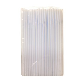 white bending straw 100's
