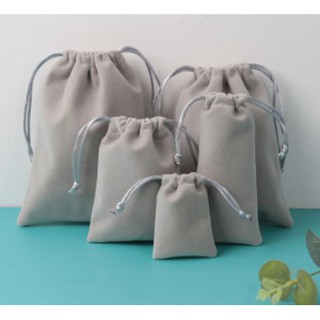 [1pc] Velvet Fabric drawstring pouch (5 colors avail) Velvet Drawstring Pouches Gift Bags