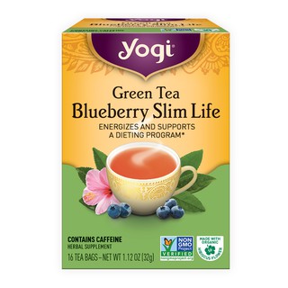 yogi green tea blueberry slim detox peach berry dandelion