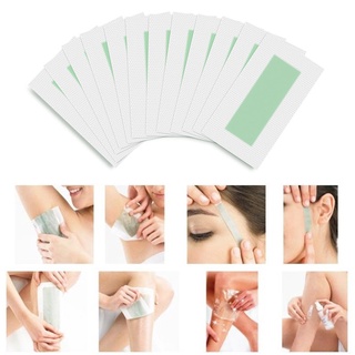 10Pcs/Set Depilatory Cartine Wax Strips For Hair Removal Wax Paper Cold Wax Strips Paper For Face