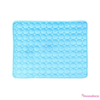 （PrincessDiarys) Pet Cooling Mat - Dog Cat Sleeping Pad for Kennel Ice Silk Self Cooling Blanket