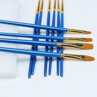 Paint Brushes℡Seamiart_[READY STOCK] 10pcs/set Different Shape Nylon Hair Painting Brush for Waterco