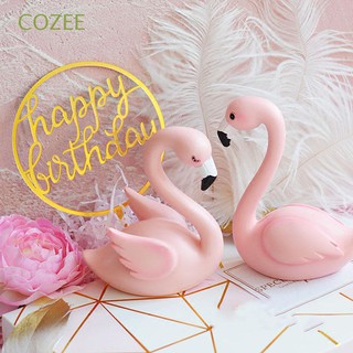 Gift Home Decoration Valentine's Day Flamingo Figurines (1)