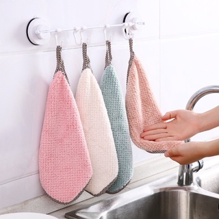 4cs Kitchen Household Kitchen Dish Towel Dish Towels Rag Non-stick Oil Double-layer Dish Washing Cloth Kitchen Cleaning Cloth 26cmx 14.5cm