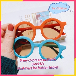 Kids Sunglasses Retro Round Children's Eyewear Vintage Chirldren Colorful Baby Shades UV Goggles