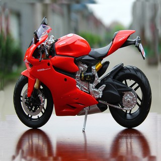1/12 Ducati 1199 Red Panigale Diecast Motorcycle Model Toy (7)