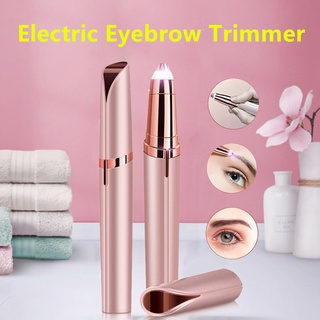 Women Electric Eyebrow Trimmer USB Rechargeable Painless Makeup Remover Eyebrow Shaver Epilator