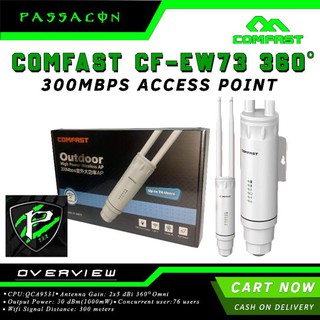 popular! Piso Wifi COMFAST CF-EW73 360°300Mbps access point receiver wireless wifi