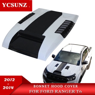 Car Accessories Bonnet Scoop Hood For Ford Ranger T6 2012 2013 2014 Wildtrak ABS Material (1)