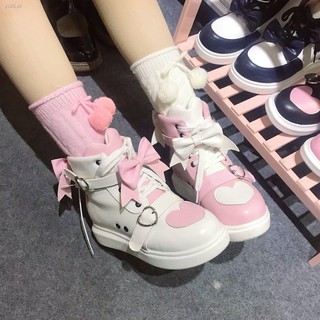 ❦[Full models] Xiong Bobo original mandarin duck lo running Lolita shoes student sports uniform (4)
