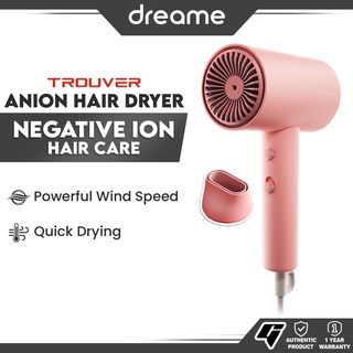 Dreame Trouver Anion Hair Dryer with Negative Ion Portable Blower Hair Care Quick Hair Dryer 1800W