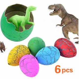 P&M 6PCS Magic Dino Eggs Growing Hatching Dinosaur Add Water Child Inflatable Kid Toy Surprise Eggs
