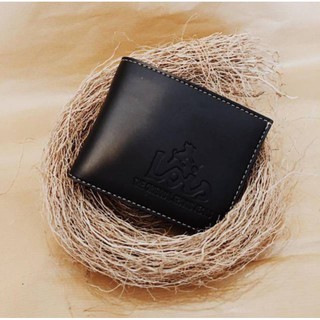 Synthetic Leather Men's Wallet / Plain Black Men's Fold Wallet