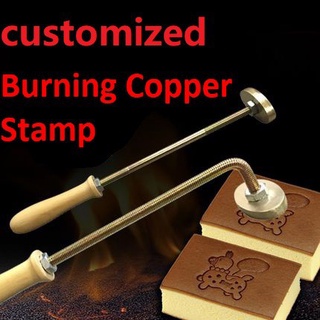 【COD】❦♚Customized Fire Burning Copper Brass Stamp Fire Baking Cake Bread Branding Stamp For DIY Wood