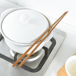 Household Tableware Long Fried Wood Chopsticks Noodle Chopsticks 38CM (4)