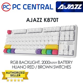 AJAZZ K870T Bluetooth & Wired Dual Mode Keyboard RGB 87 Keys Mechanical Gaming Keyboard