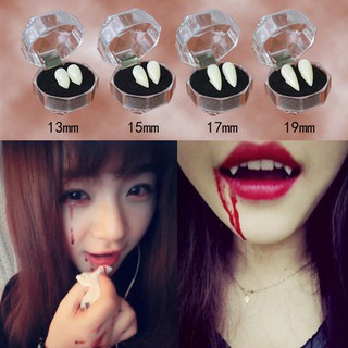 Vampire Teeth Halloween 13mm Fangs Dentures Party Fake
